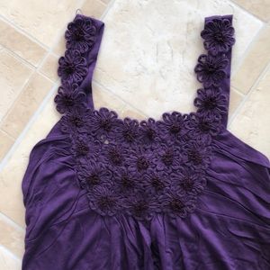 Purple floral tank